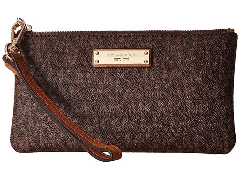 michael kors brown leather clutch|Michael Kors clutches on sale.